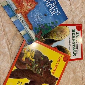 The Itsy Bitsy Spider by Iza Trapani - Blue Cover with Orange Cat